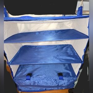 Blue Hanging Closet Organizer